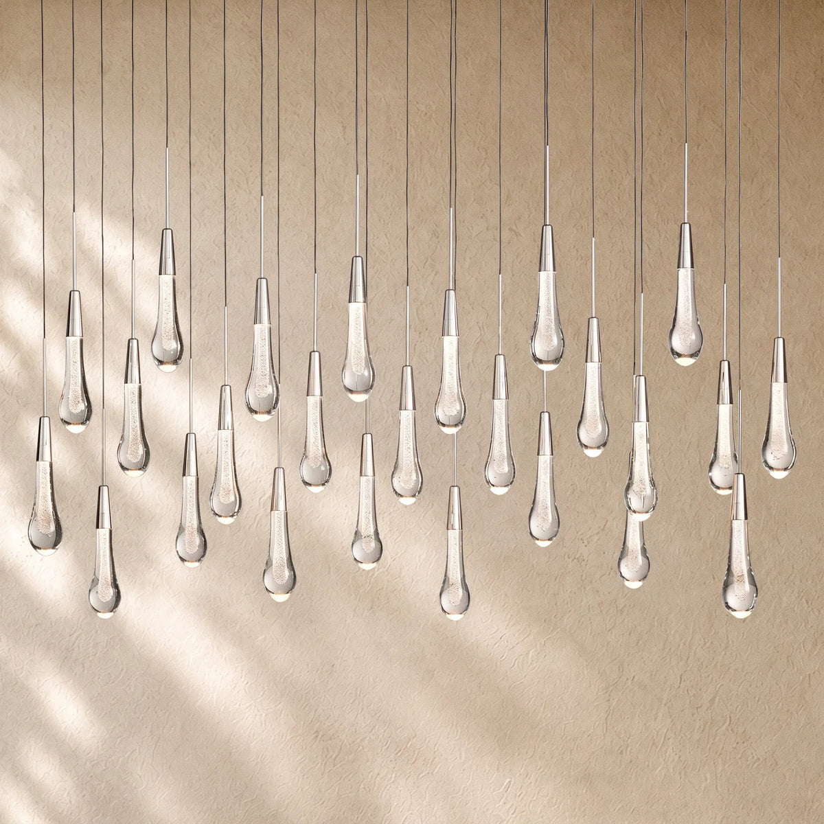 Soltairan Linear Chandelier - Raindrop Pendant Lighting