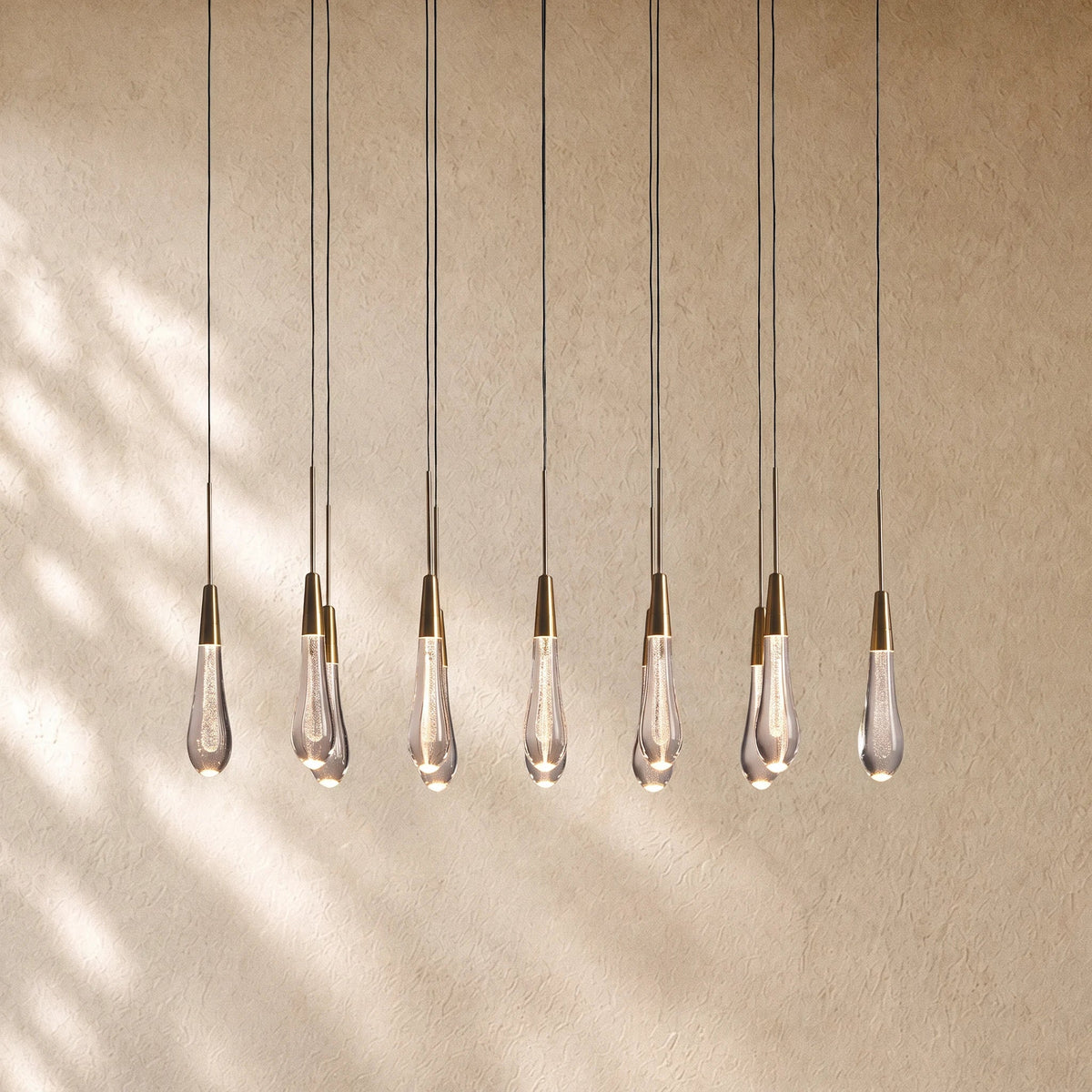 Soltairan Linear Chandelier - Raindrop Pendant Lighting