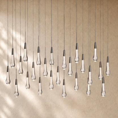 Soltairan Linear Chandelier - Raindrop Pendant Lighting