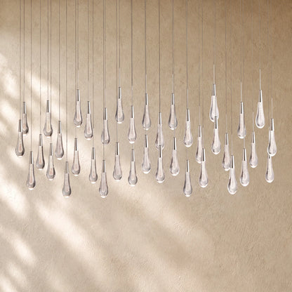 Soltairan Linear Chandelier - Raindrop Pendant Lighting