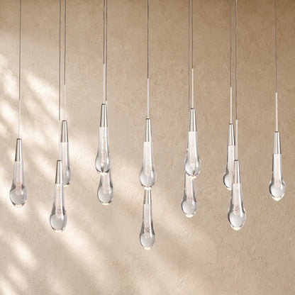Soltairan Linear Chandelier - Raindrop Pendant Lighting