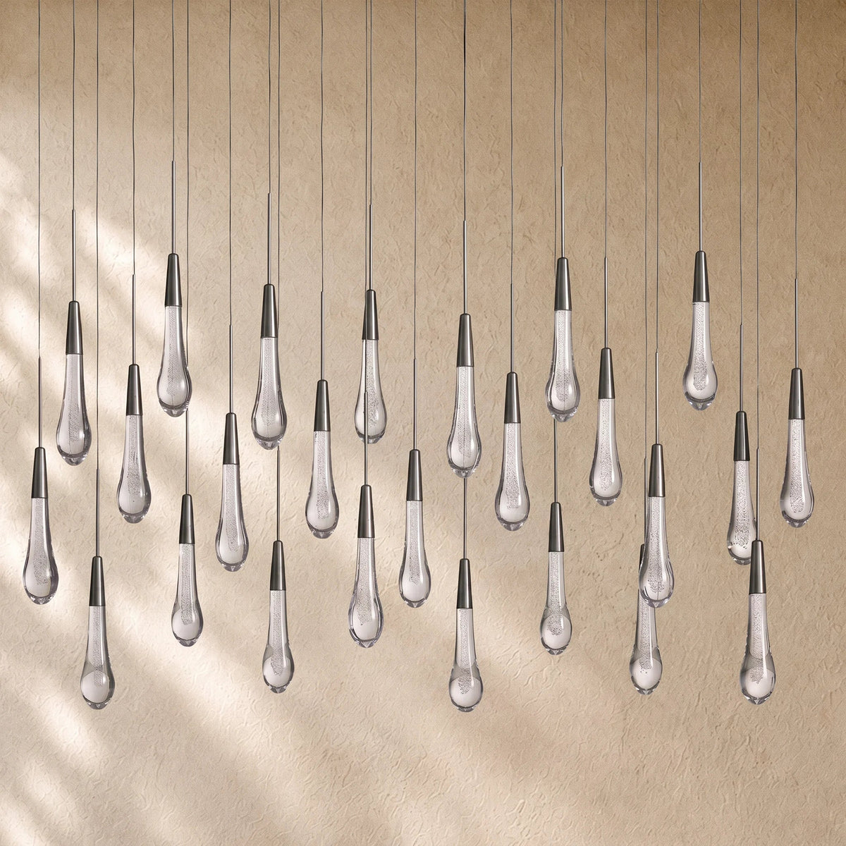 Soltairan Linear Chandelier - Raindrop Pendant Lighting