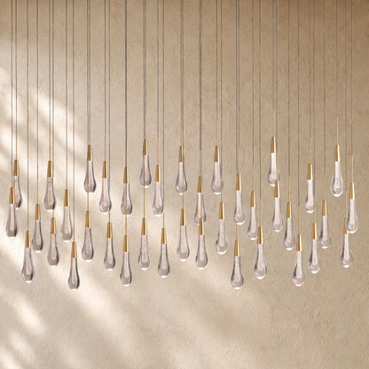 Soltairan Linear Chandelier - Raindrop Pendant Lighting
