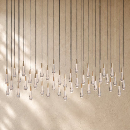 Soltairan Linear Chandelier - Raindrop Pendant Lighting