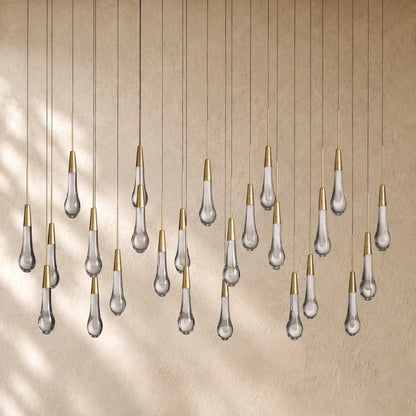 Soltairan Linear Chandelier - Raindrop Pendant Lighting