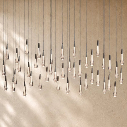 Soltairan Linear Chandelier - Raindrop Pendant Lighting