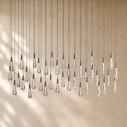 Soltairan Linear Chandelier - Raindrop Pendant Lighting