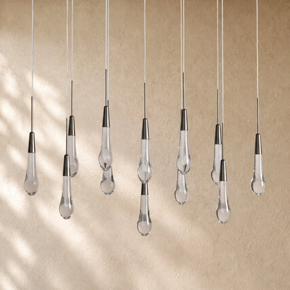 Soltairan Linear Chandelier - Raindrop Pendant Lighting
