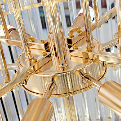 Morylighting Grand Spiral K9 Crystal Chandelier - Background Shot