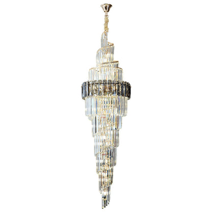 Morylighting Grand Spiral K9 Crystal Chandelier - Background Shot