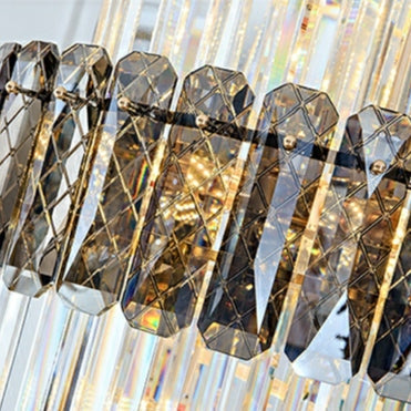 Morylighting Grand Spiral K9 Crystal Chandelier - Background Shot