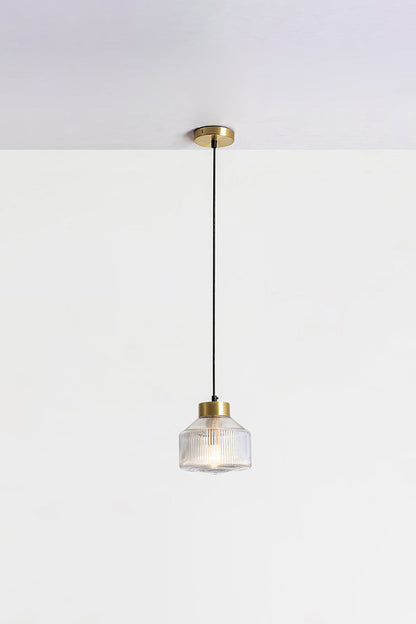 Spiral Faceted Glass Pendant Light - view 14 | morylighting