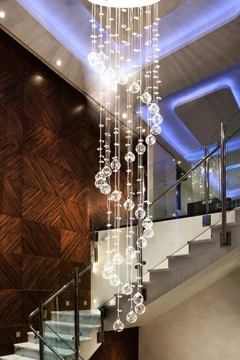 Spiral Raindrop Crystal Chandelier - morylighting