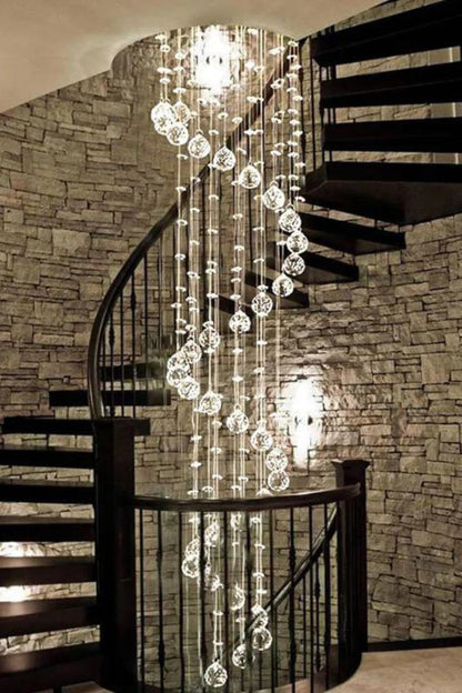 Spiral Raindrop Crystal Chandelier - morylighting
