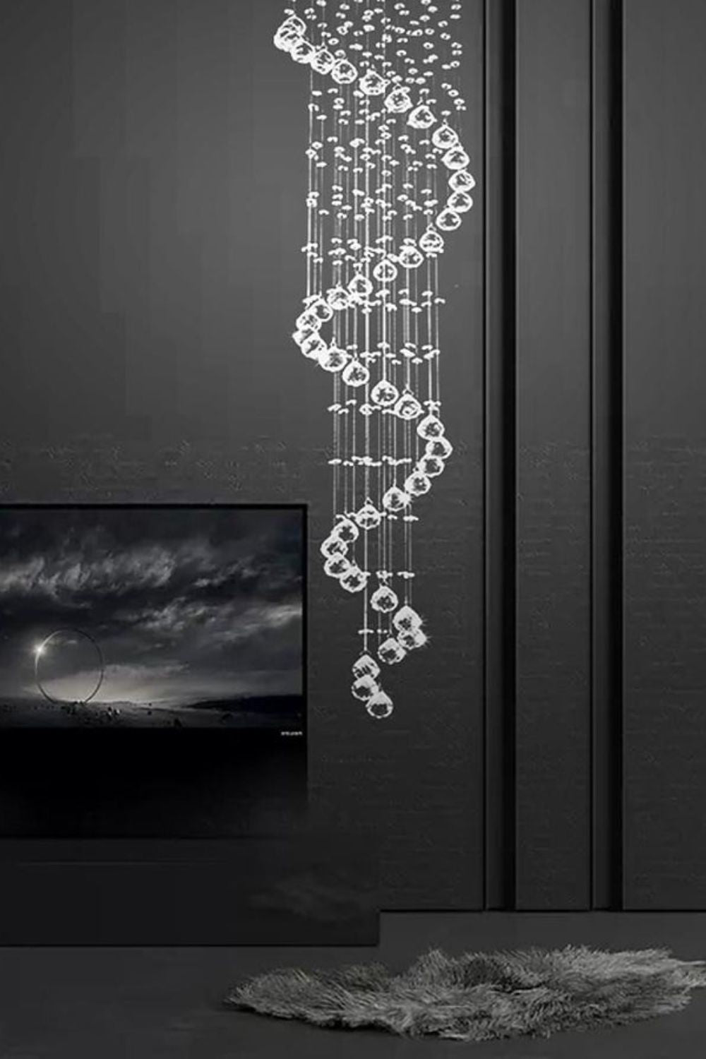 Spiral Raindrop Crystal Chandelier - morylighting