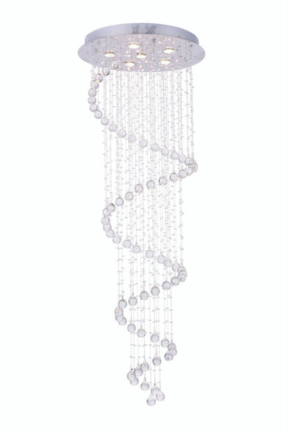 Spiral Raindrop Crystal Chandelier - morylighting