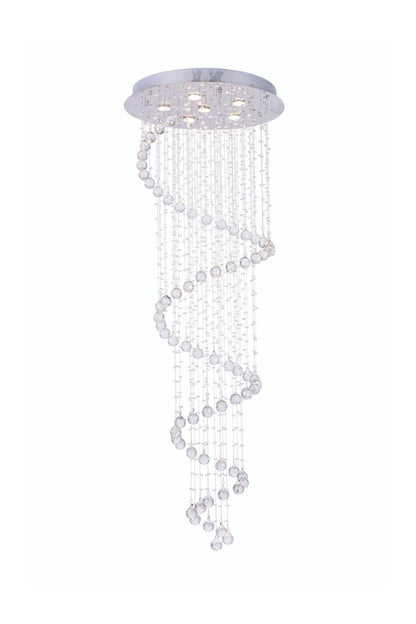 Spiral Raindrop Crystal Chandelier - morylighting