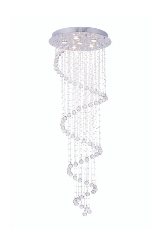Spiral Raindrop Crystal Chandelier - morylighting