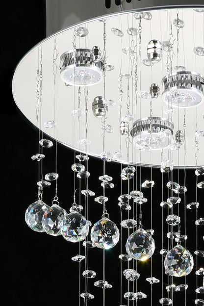 Spiral Raindrop Crystal Chandelier - morylighting
