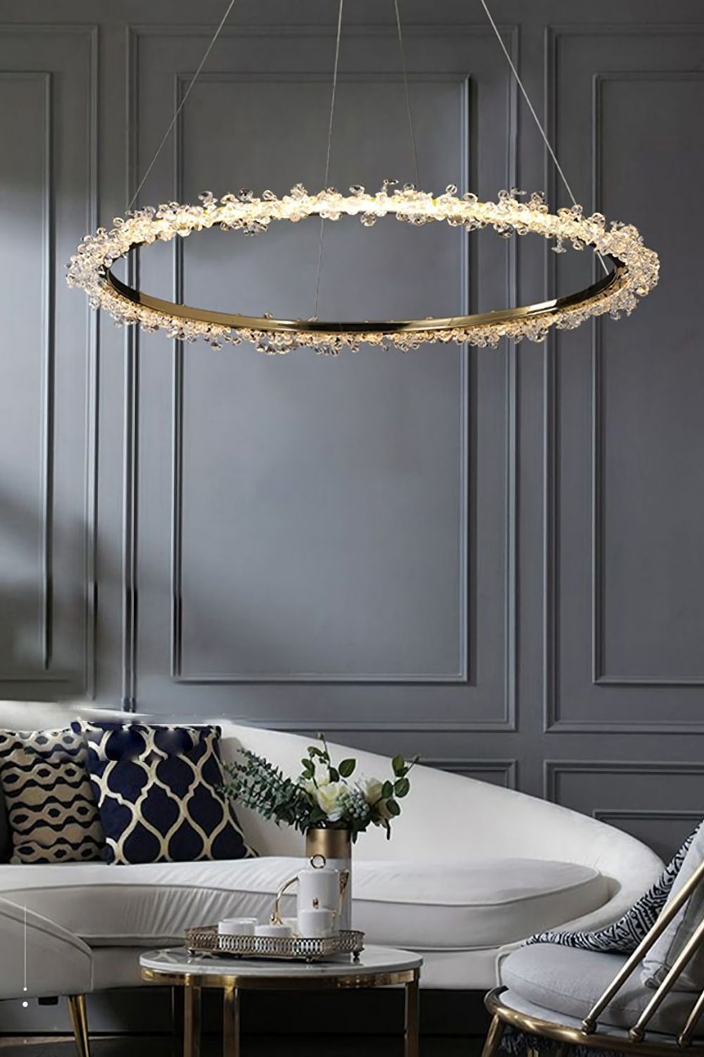 Spiridon Crystal Chandelier - morylighting