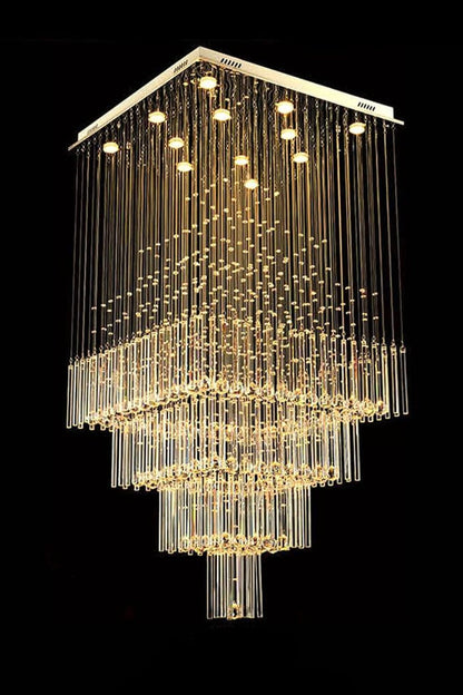 Square Crystal Chandelier - morylighting