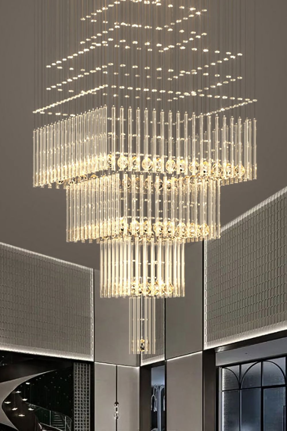 Square Crystal Chandelier - morylighting