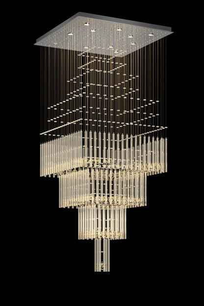 Square Crystal Chandelier - morylighting