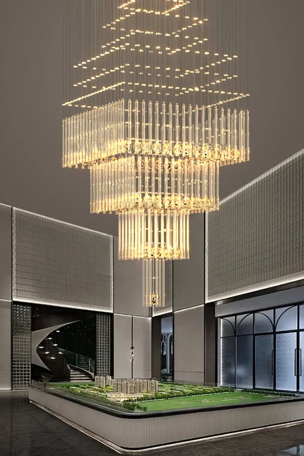 Square Crystal Chandelier - morylighting