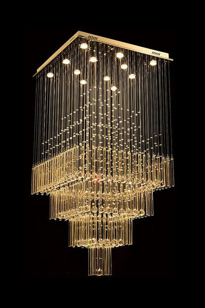 Square Crystal Chandelier - morylighting