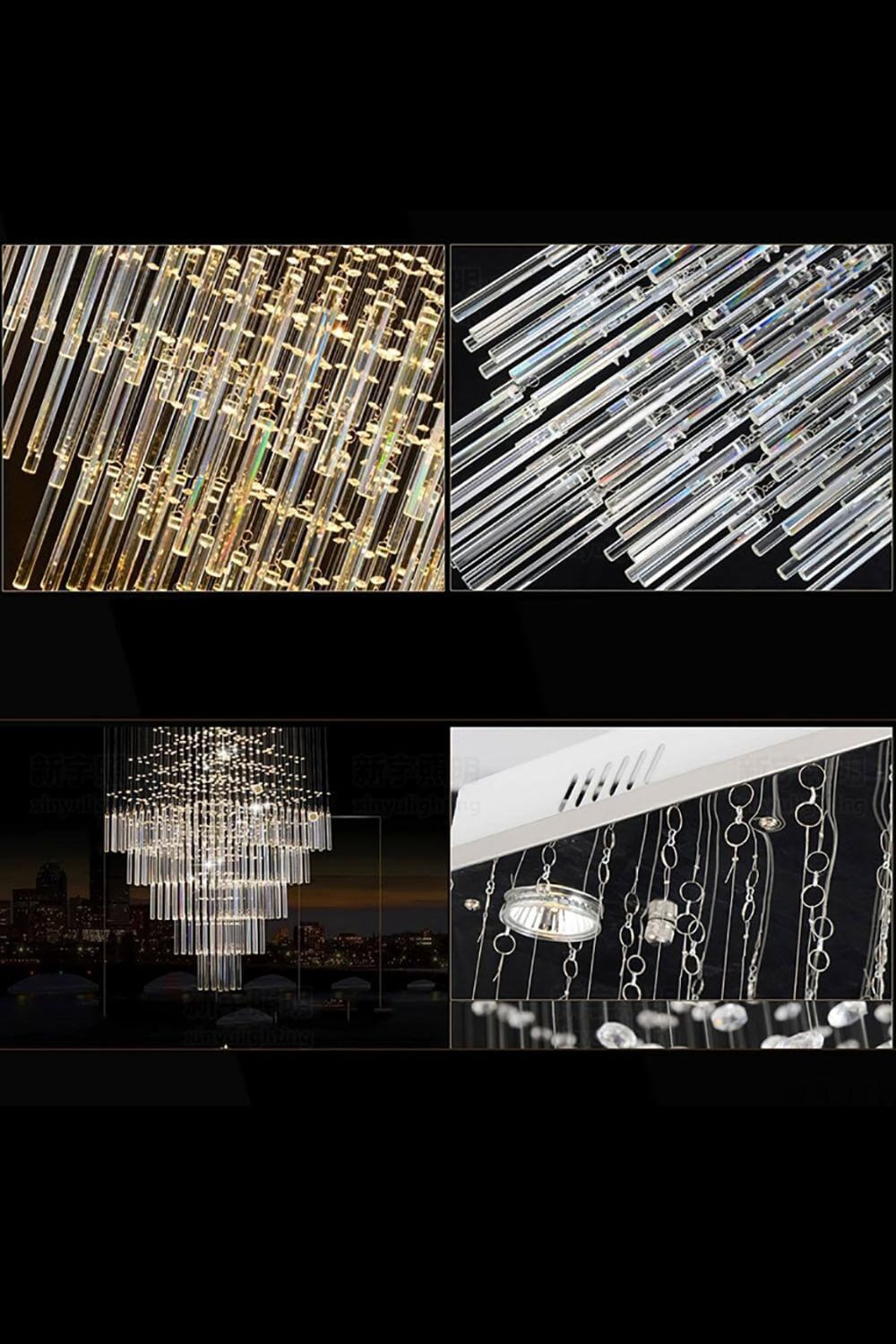 Square Crystal Chandelier - morylighting