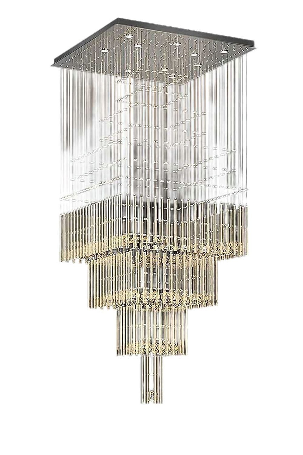 Square Crystal Chandelier - morylighting