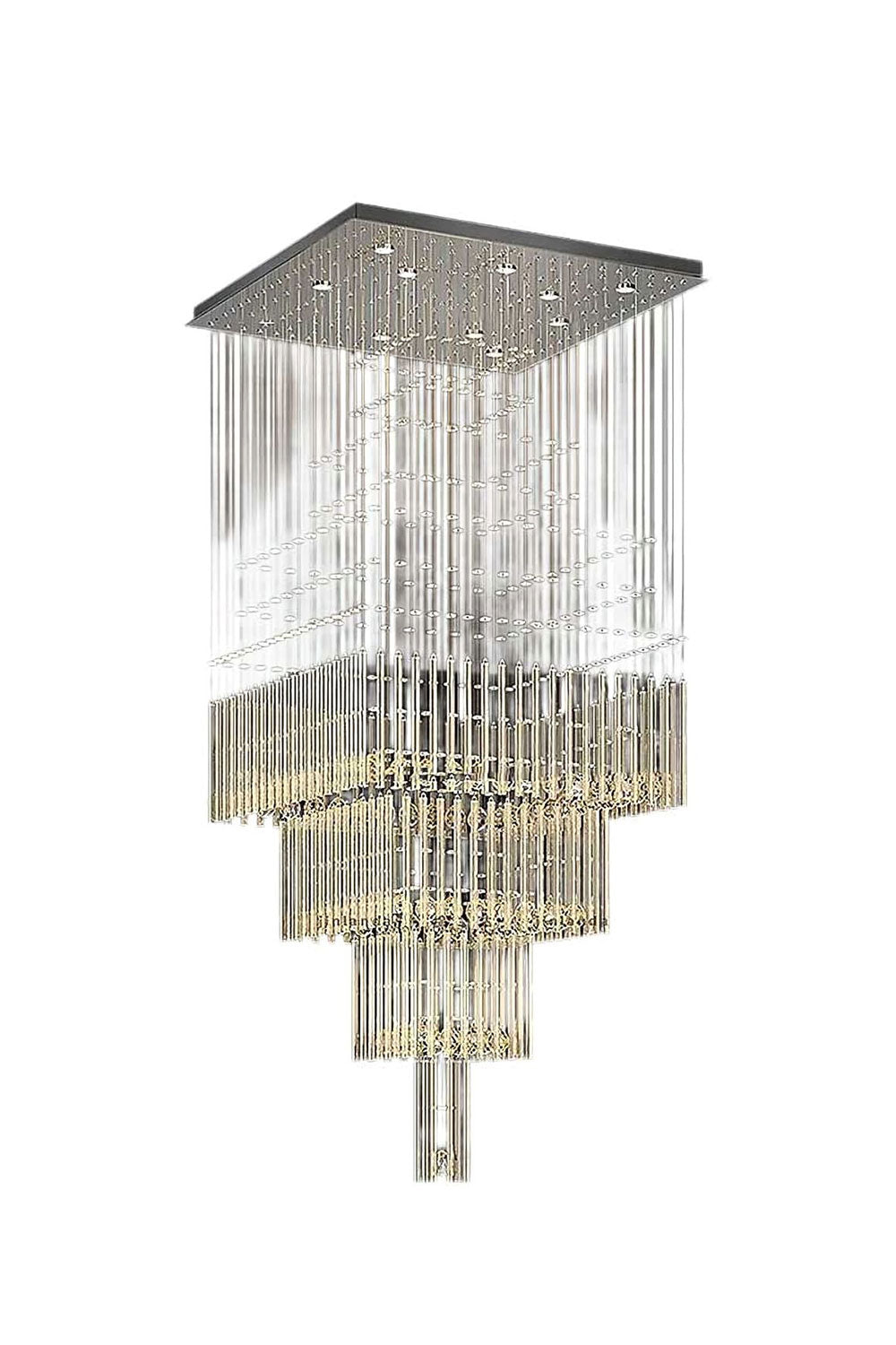 Square Crystal Chandelier - morylighting