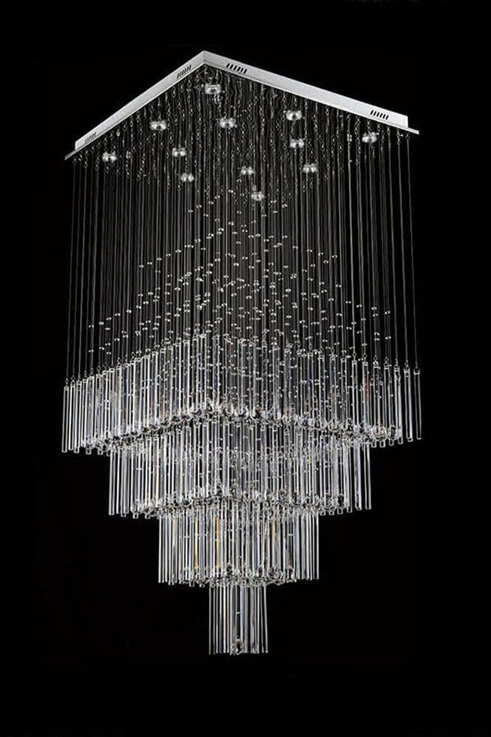 Square Crystal Chandelier - morylighting