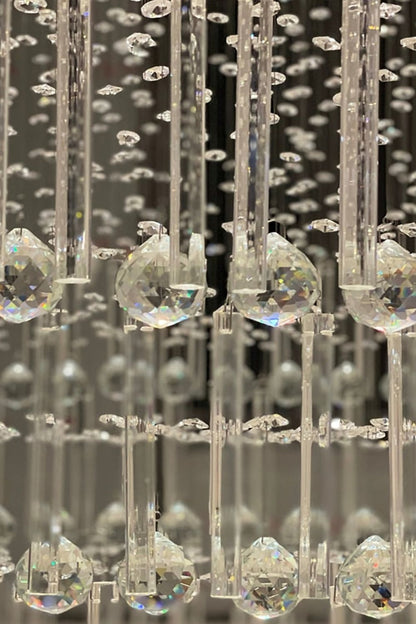 Square Crystal Chandelier - morylighting
