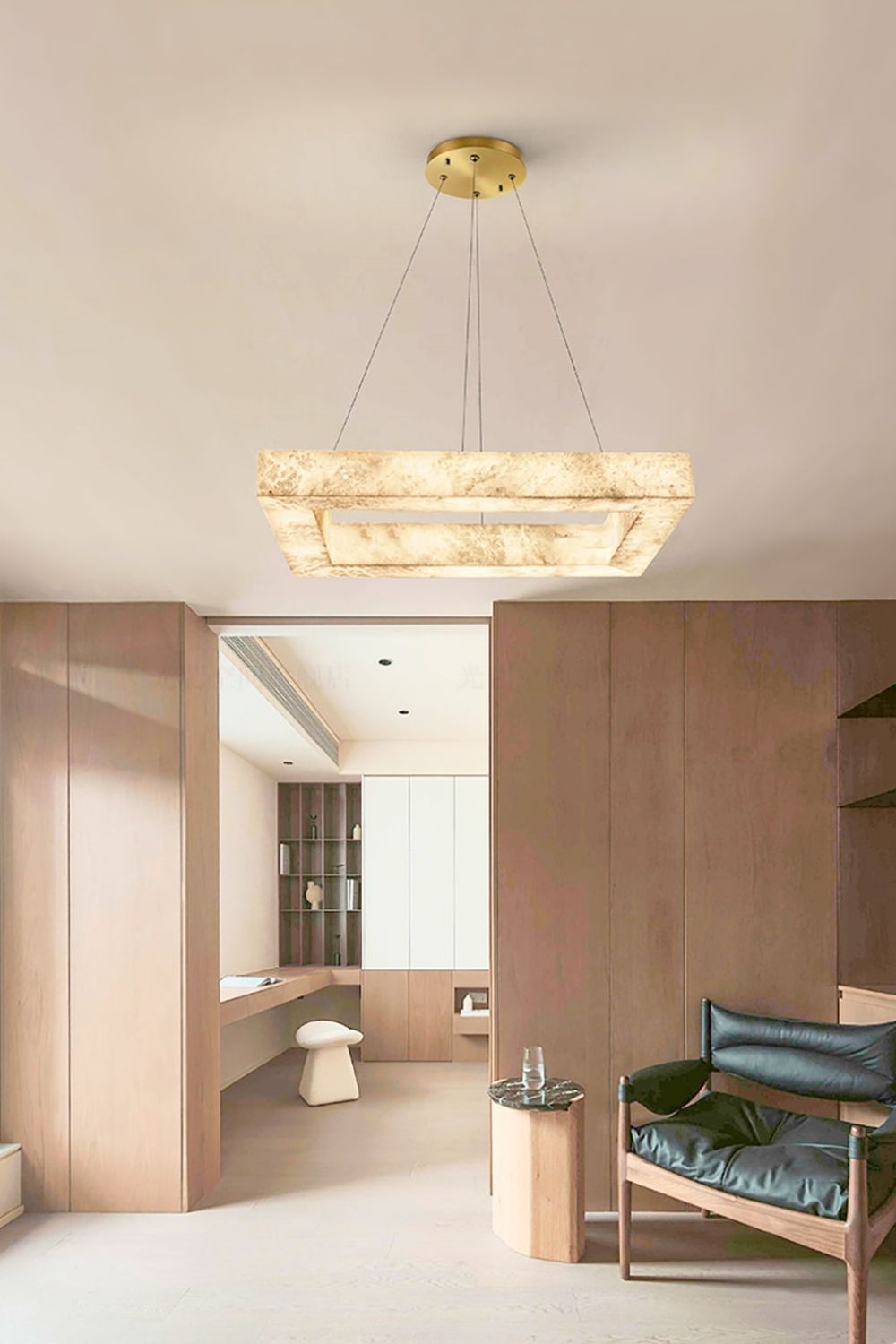 Oval Anita Alabaster Chandelier - view 6 | morylighting