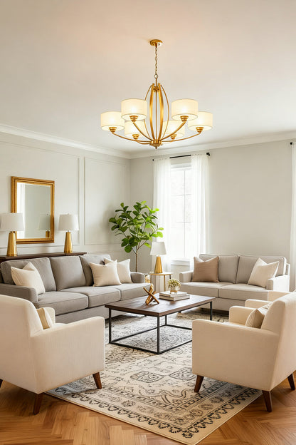 Stiffel Avira Chandelier - view 4 | morylighting