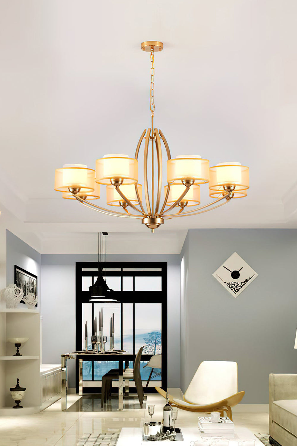 Stiffel Avira Chandelier - view 9 | morylighting