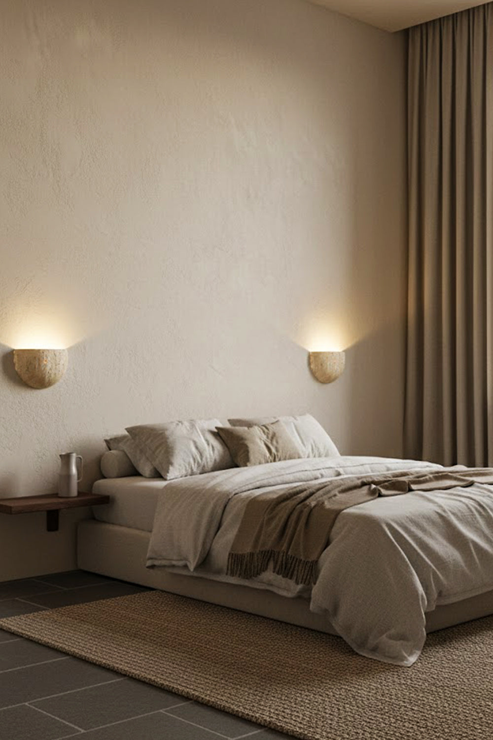 Stone Bowl Wall Light - view 3 | morylighting