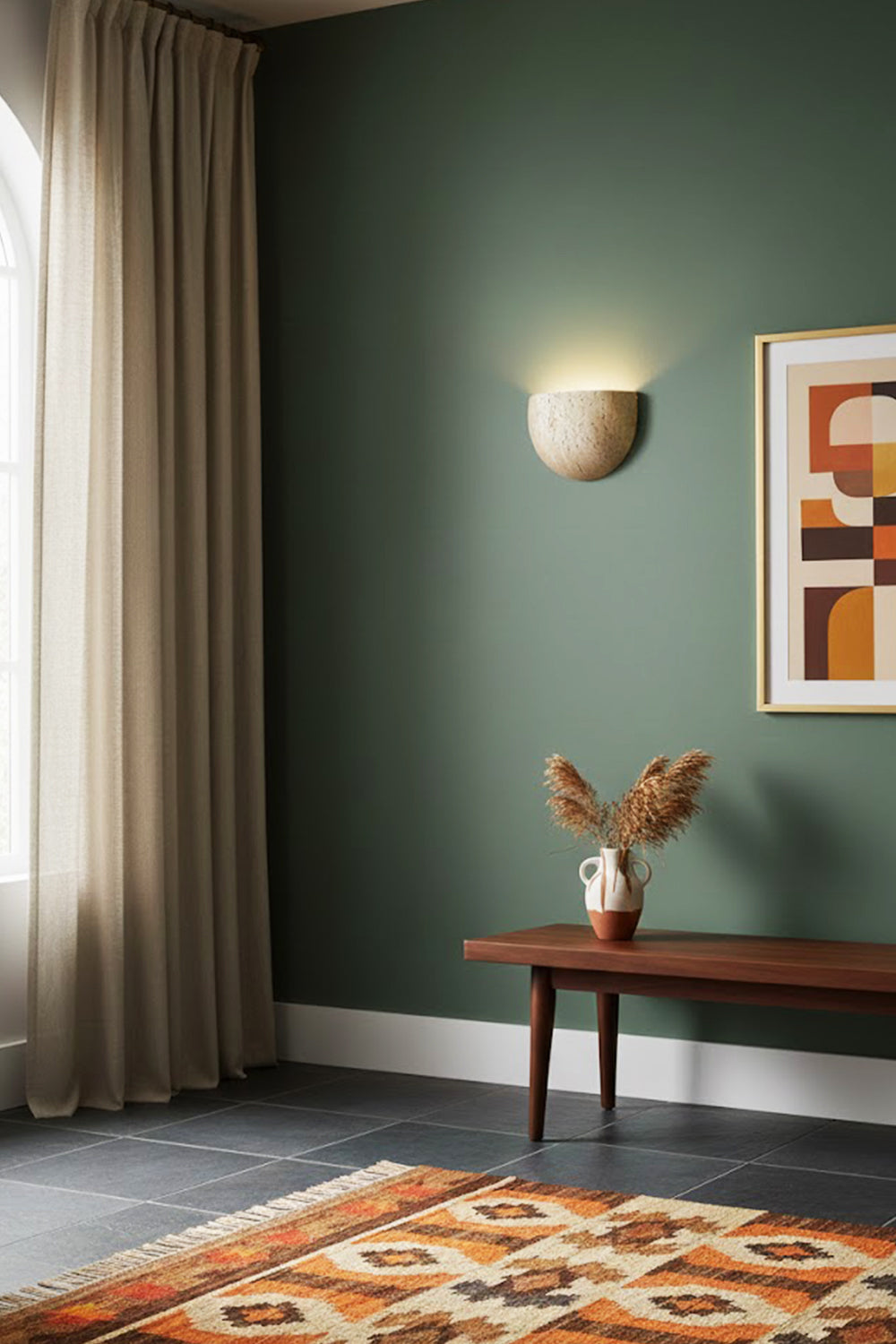Stone Bowl Wall Light - view 7 | morylighting
