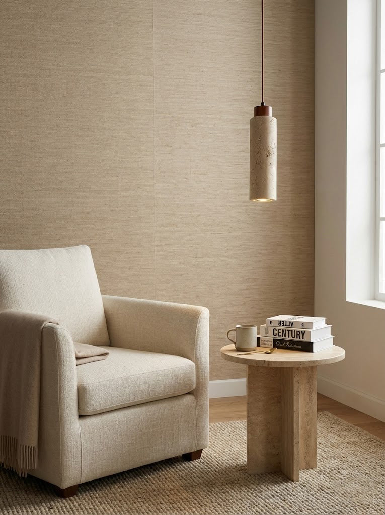 Stone Cylinder Pendant Light - view 6 | morylighting