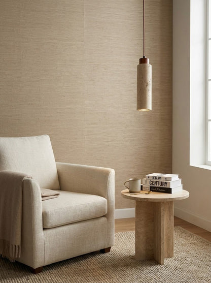Stone Cylinder Pendant Light - view 6 | morylighting