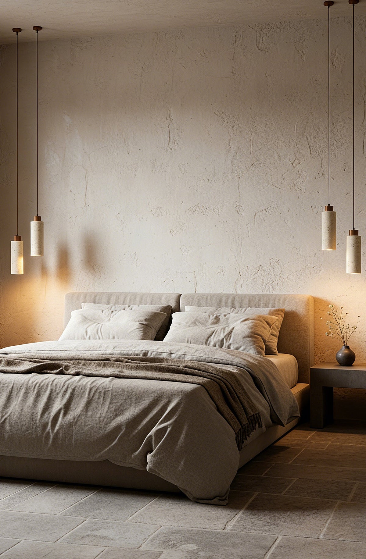Stone Cylinder Pendant Light - view 9 | morylighting