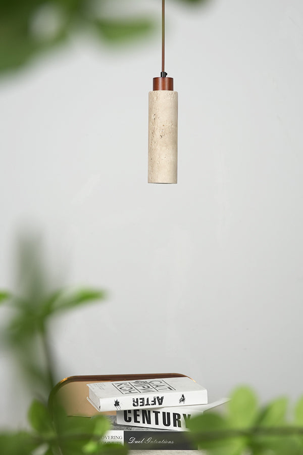 Stone Cylinder Pendant Light - view 10 | morylighting