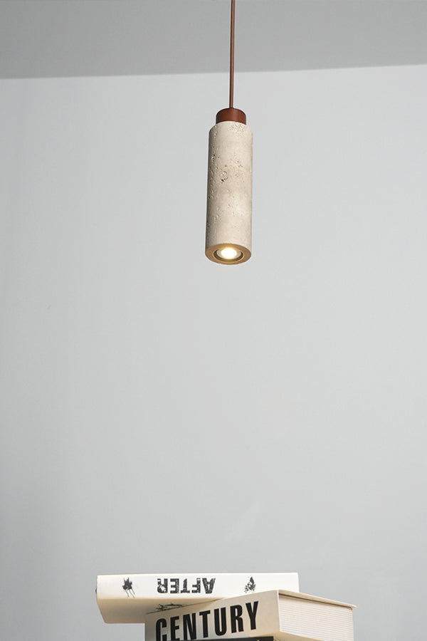 Stone Cylinder Pendant Light - view 12 | morylighting
