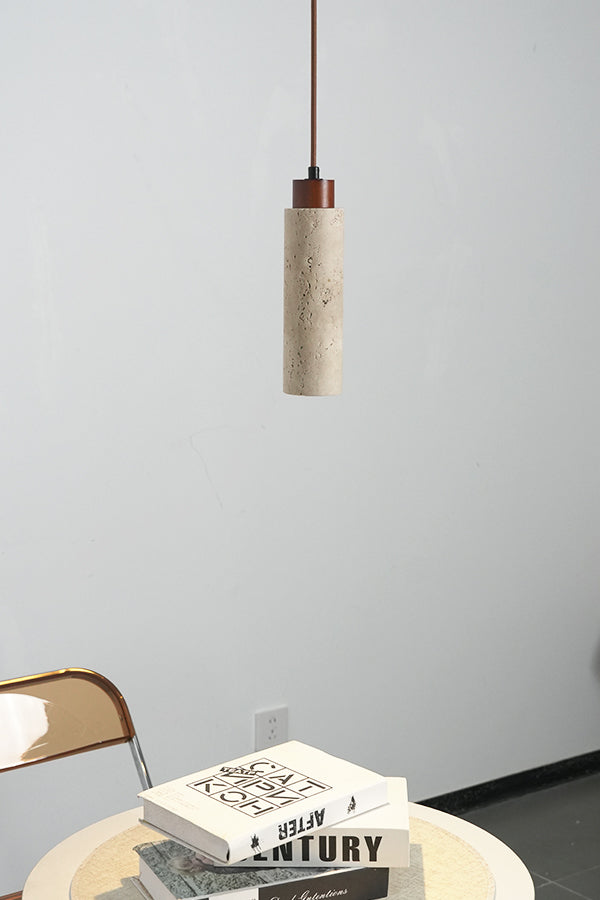 Stone Cylinder Pendant Light - view 13 | morylighting