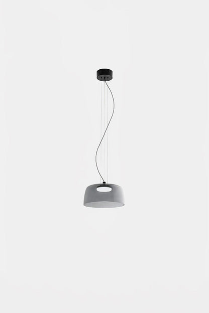 Stratum Layered Glass Pendant Light | Glass, Metal | Full view of the light sage  layered glass pendant variant | Isolated product shot | vexa lamps