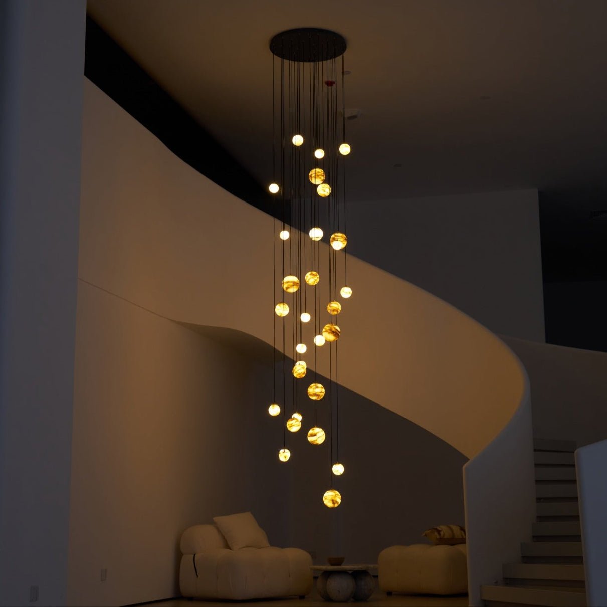 Sultana Alabaster Cluster Chandelier