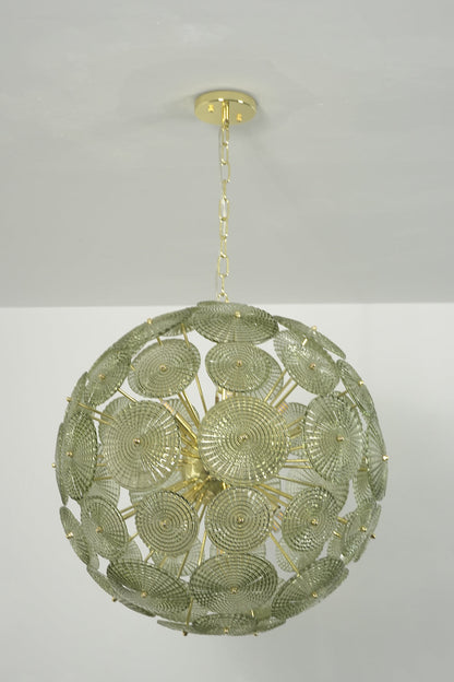 Unlit modern classic spheres glass lamp | Metal, Glass | Alternative front product shot | morylighting