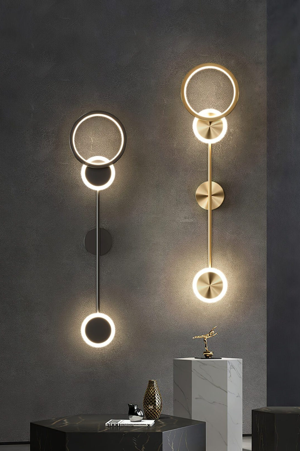 Brass Susan Trio Wall Lamp - view 11 | morylighting