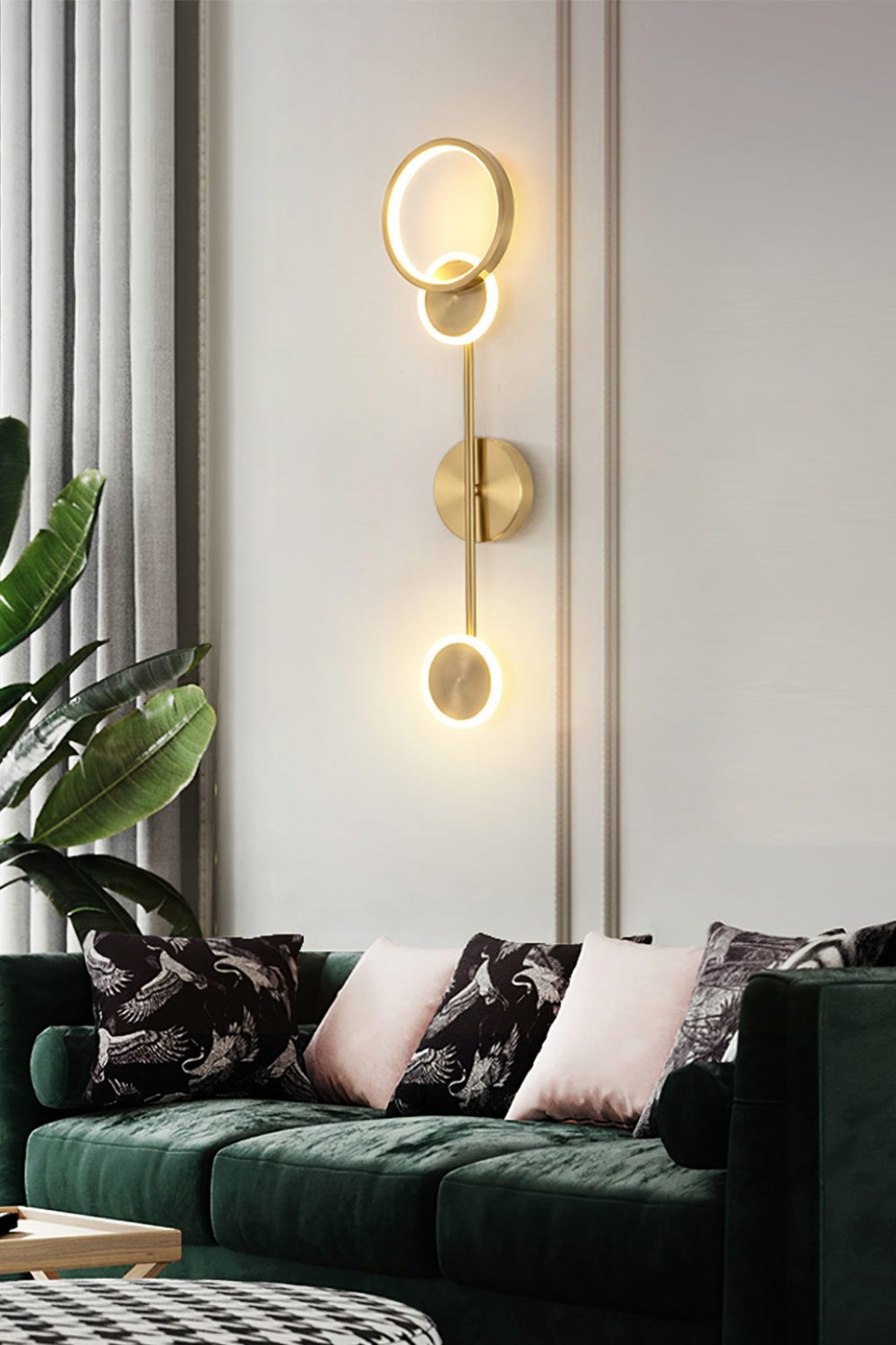 Brass Susan Trio Wall Lamp - view 13 | morylighting